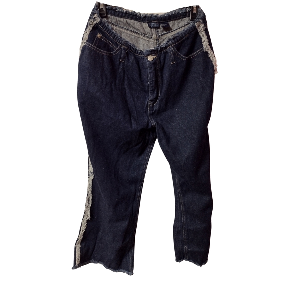 A) The Blues cute hip women's jeans size 12 blue